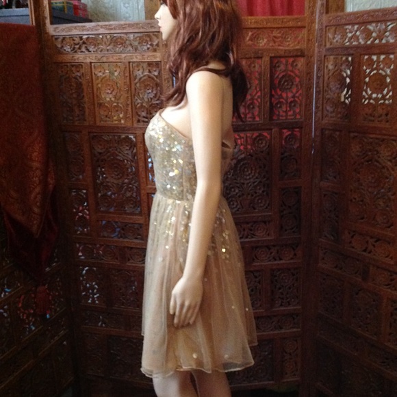 Adrianna Papell sparkly strapless evening dress, 6 - Picture 8 of 8